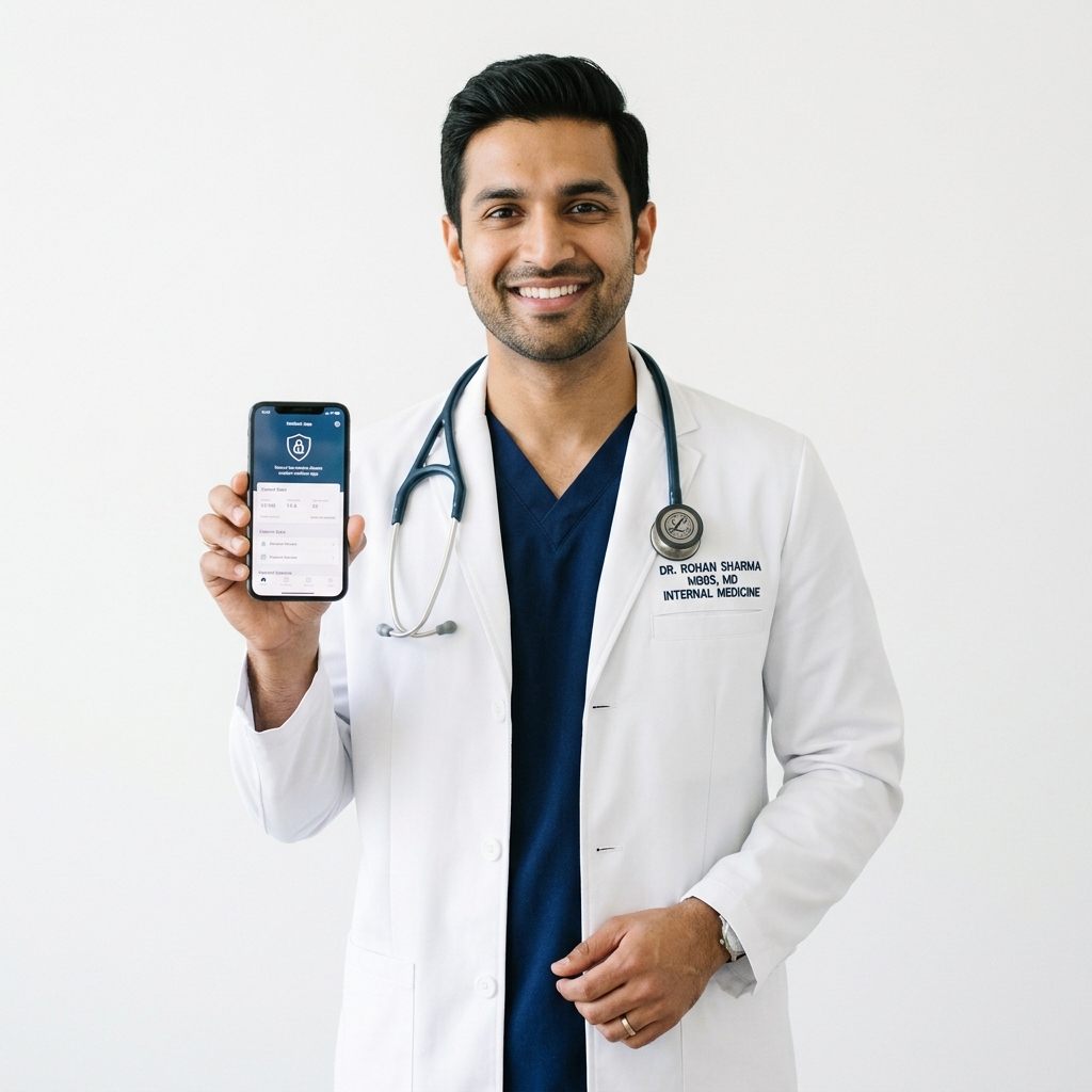 Flash Health doctor partner using the app